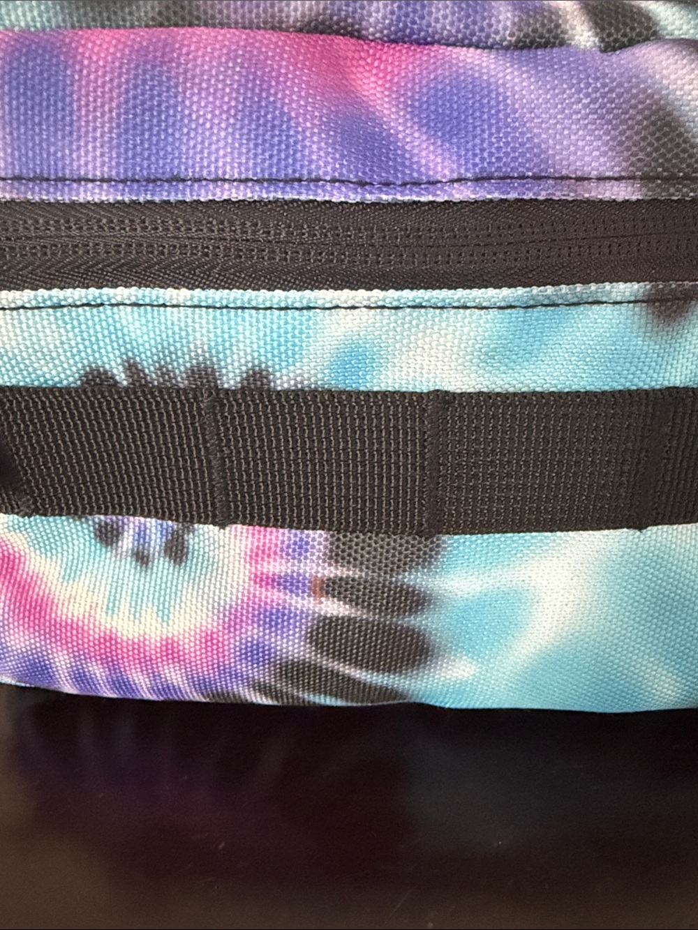 Hurley Tie-Dye Cosmetic Bag in Blue, Purple, Pink - Picture 4 of 7
